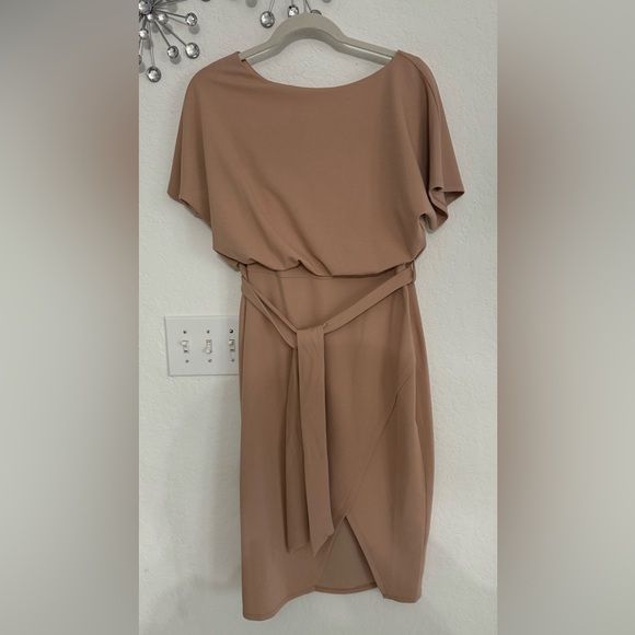 Kensie Dresses & Skirts - Kensie Tan Sheath Dress with Dolman Sleeves for Work